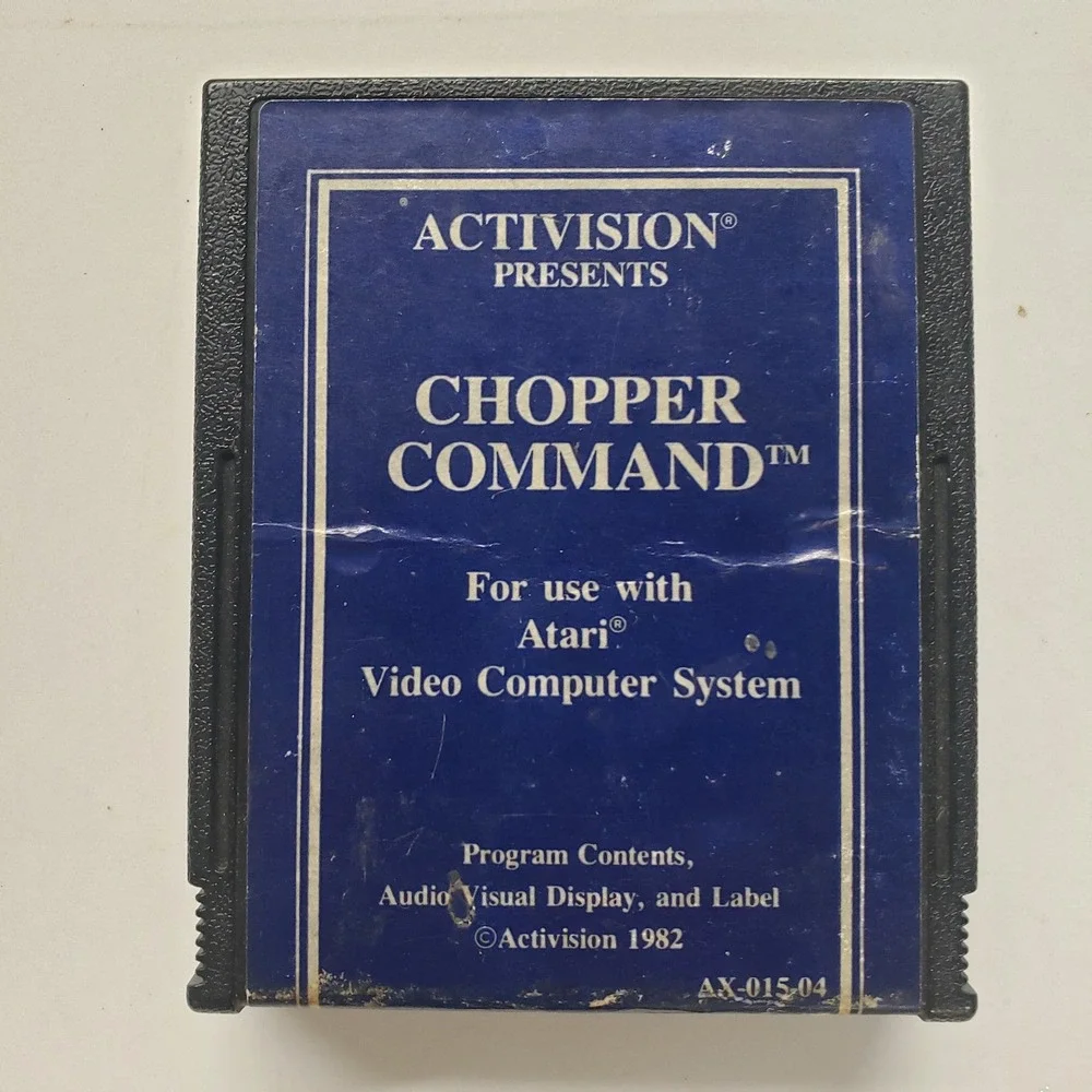 Activision Chopper Command Atari 2600 Video Game Cartridge AX-015-04 1982